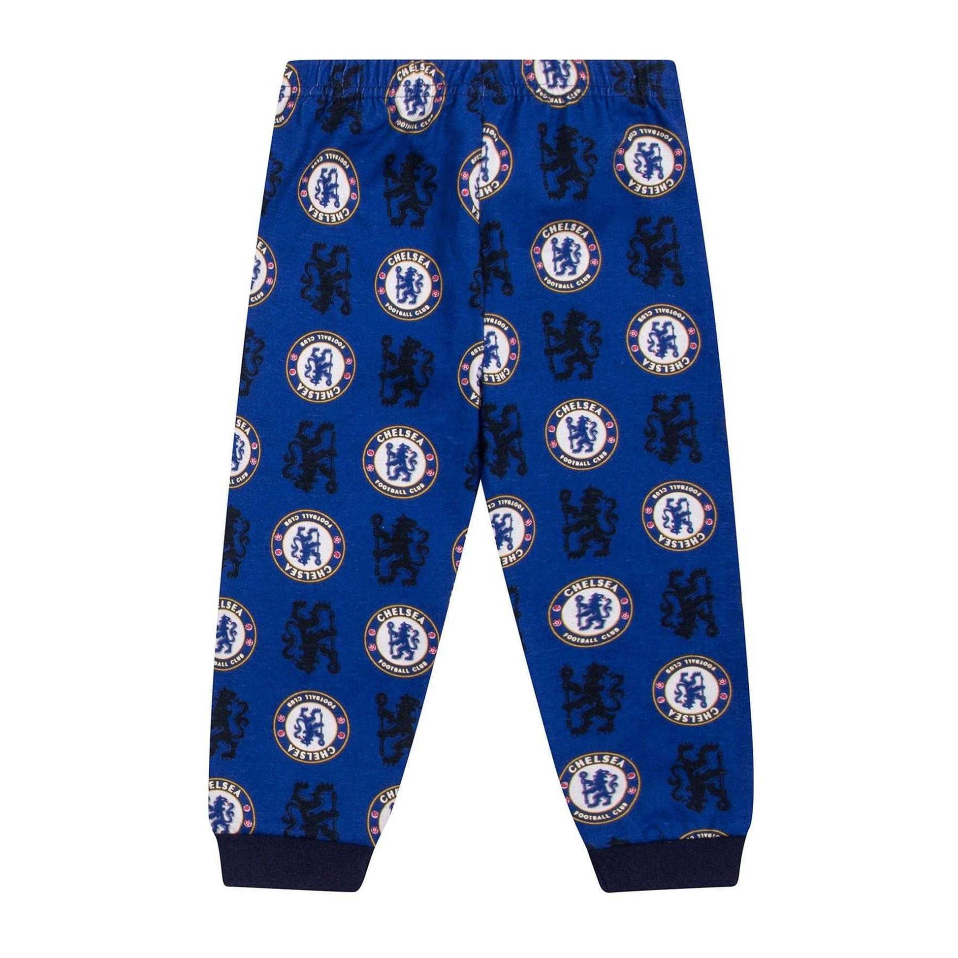 Blue - Close up - Chelsea FC Baby Boys Born To Play Long Pyjama Set
