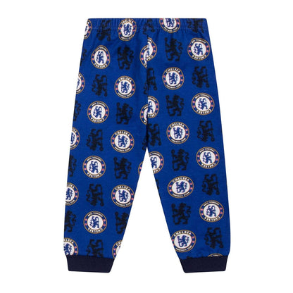 Blue - Close up - Chelsea FC Baby Boys Born To Play Long Pyjama Set