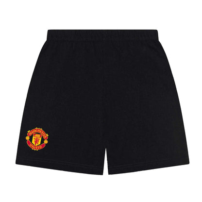 Red - Side - Manchester United FC Boys Short Pyjama Set