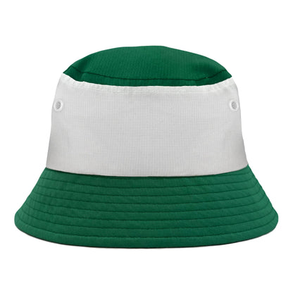 Green-White - Back - Fan Originals Celtic Text Bucket Hat