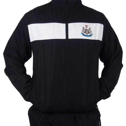 Black-White - Lifestyle - Newcastle United FC Mens Contrast Striped Tracksuit