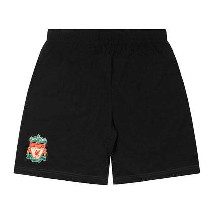 Black - Side - Liverpool FC Boys Short Pyjama Set