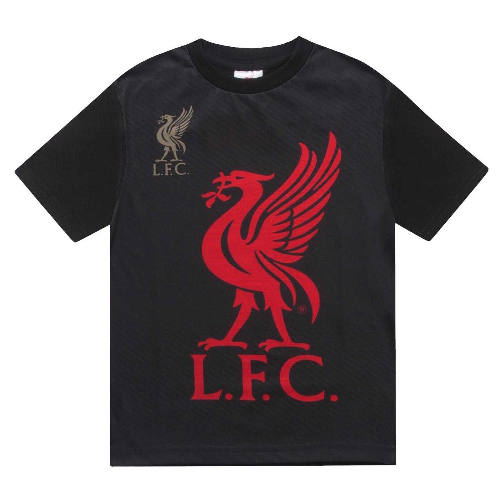 Black - Back - Liverpool FC Boys Short Pyjama Set
