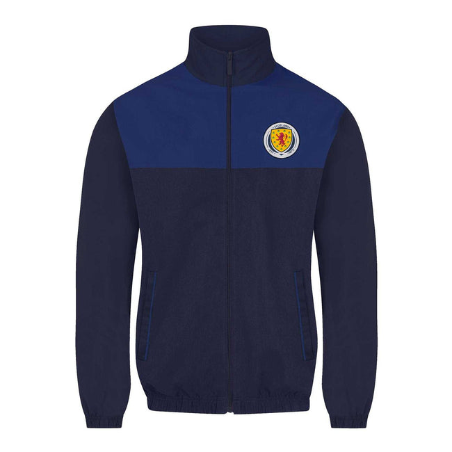 Navy Blue - Back - Scotland Mens Two Tone Tracksuit