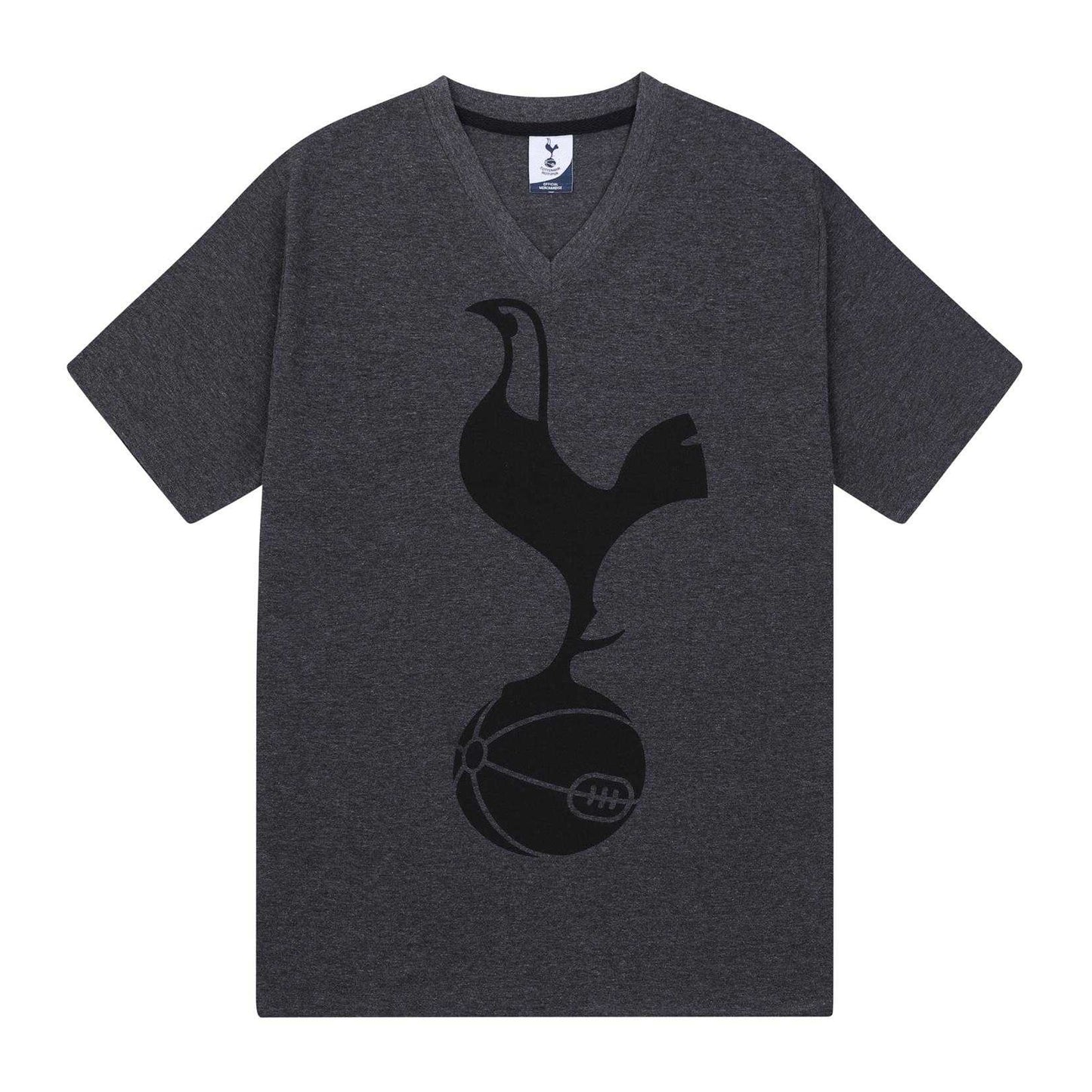 Grey - Back - Tottenham Hotspur FC Mens Sublimated Short Pyjama Set