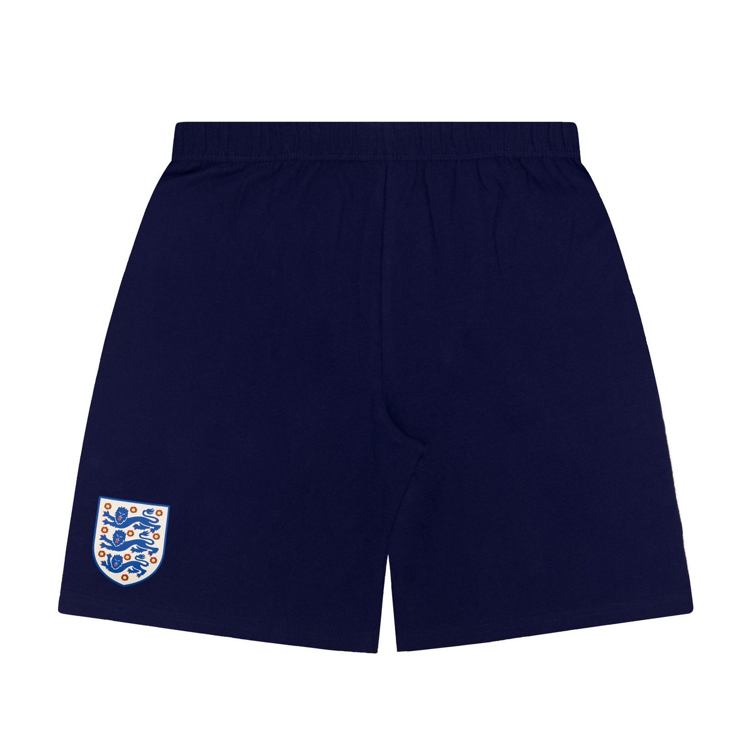 White - Side - England FA Boys Three Lions Short Pyjama Set