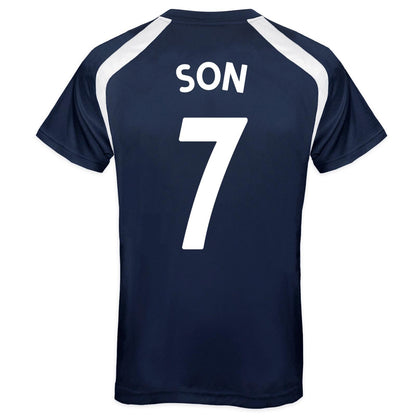 Navy - Back - Tottenham Hotspur FC Mens Son 7 T-Shirt