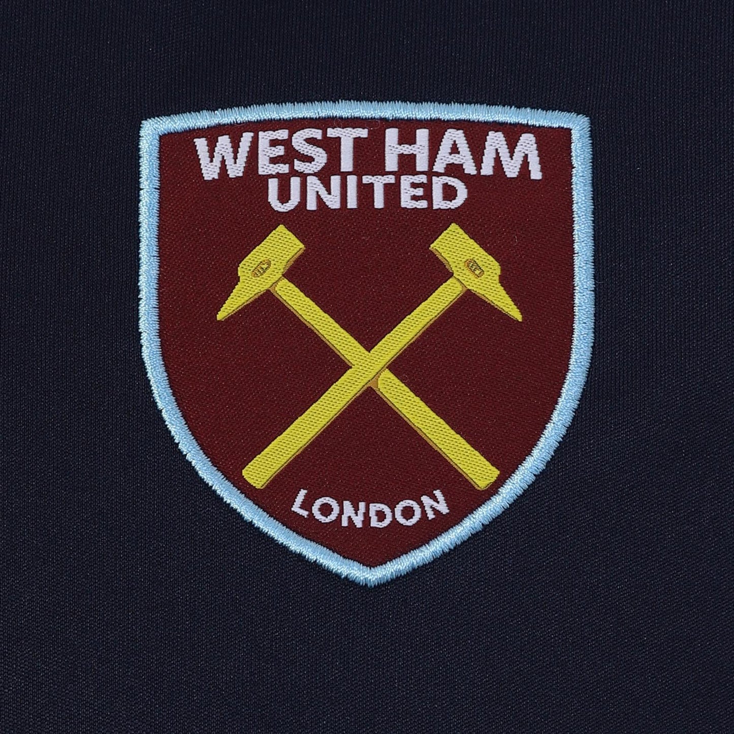 Navy - Back - West Ham United FC Mens Polyester T-Shirt