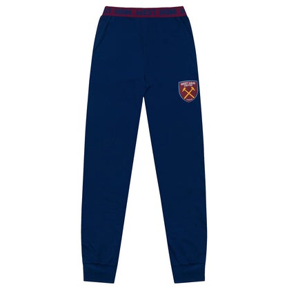 Navy Blue - Side - West Ham United FC Mens Long Pyjama Set