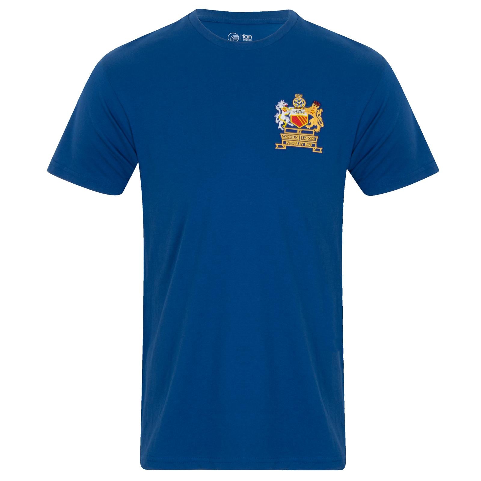 Blue - Back - Fan Originals Mens Manchester 1968 Charlton 9 T-Shirt