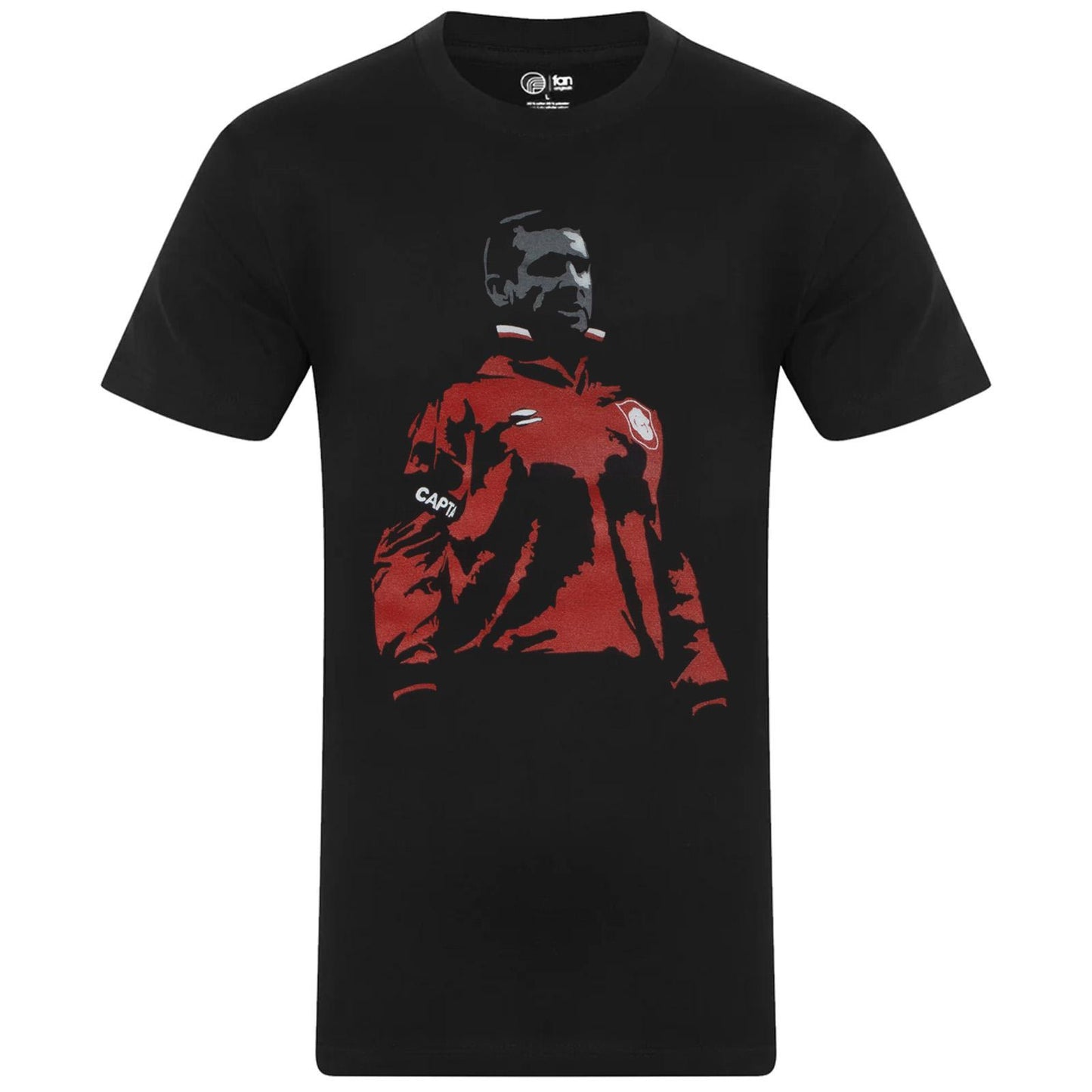 Black - Front - Fan Originals Mens Eric Cantona 1996 T-Shirt