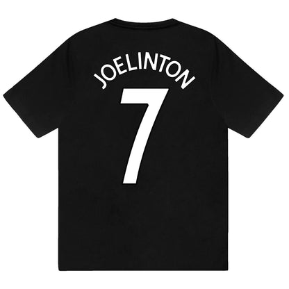 Black - Side - Newcastle United FC Boys Joelinton 7 Sublimated Short Pyjama Set