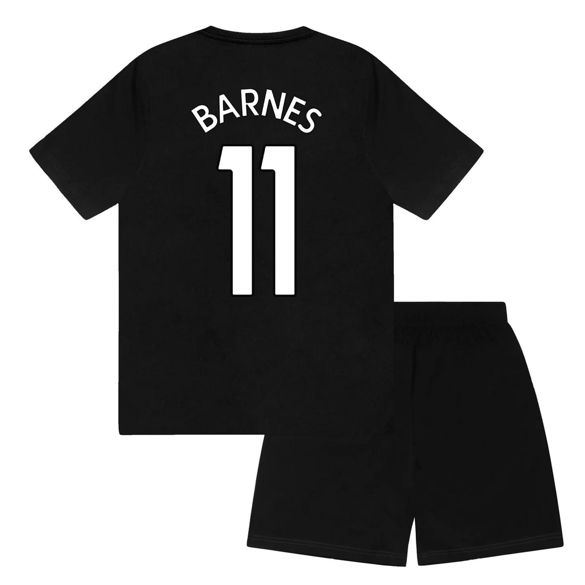 Black - Back - Newcastle United FC Boys Barnes 11 Sublimated Short Pyjama Set