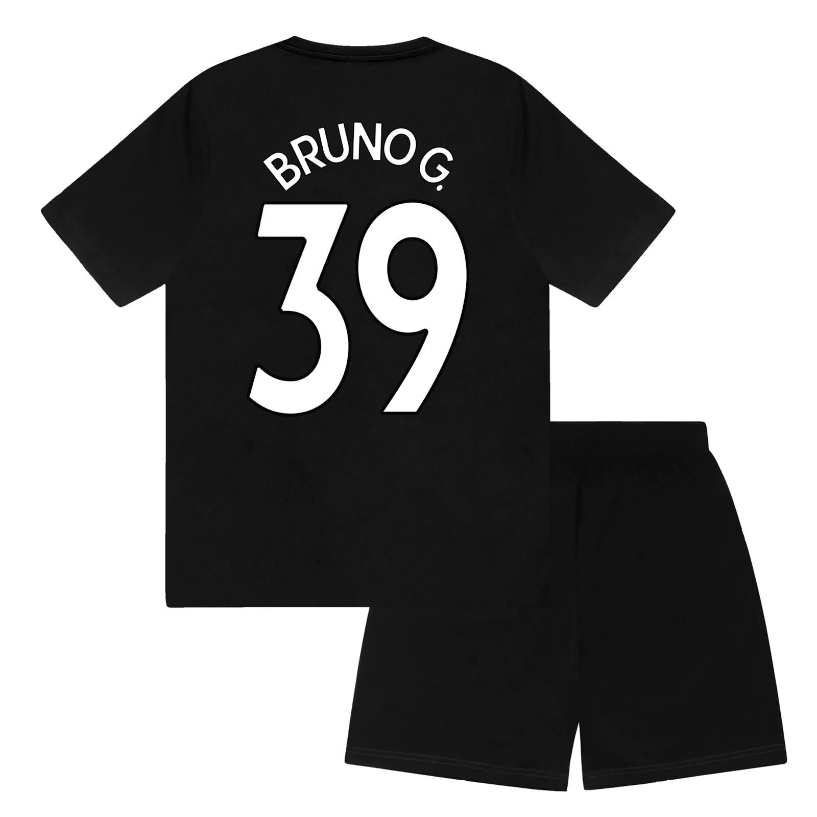 Black - Back - Newcastle United FC Boys Bruno G 39 Sublimated Short Pyjama Set