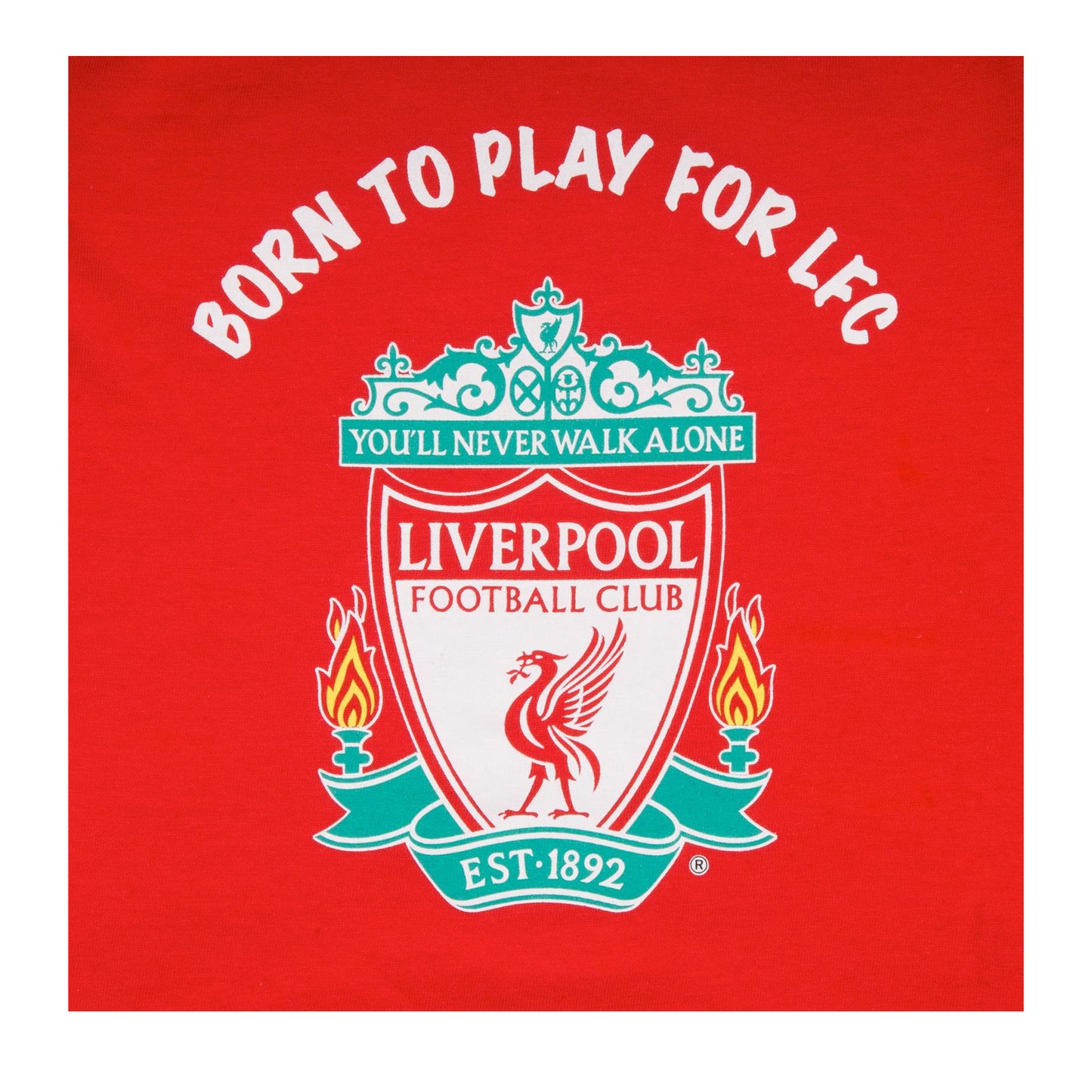 Red - Pack Shot - Liverpool FC Baby Boys Born To Play Long Pyjama Set