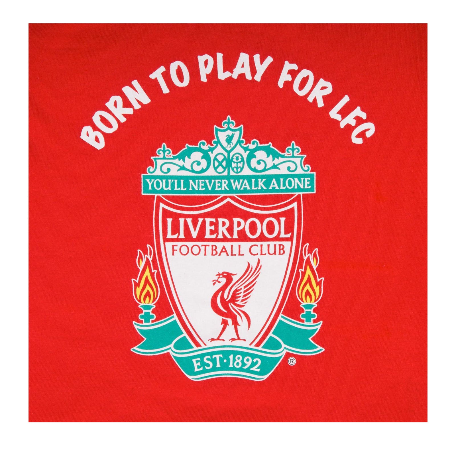 Red - Pack Shot - Liverpool FC Baby Boys Born To Play Long Pyjama Set