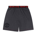Grey - Side - Manchester United FC Mens Crest Short Pyjama Set