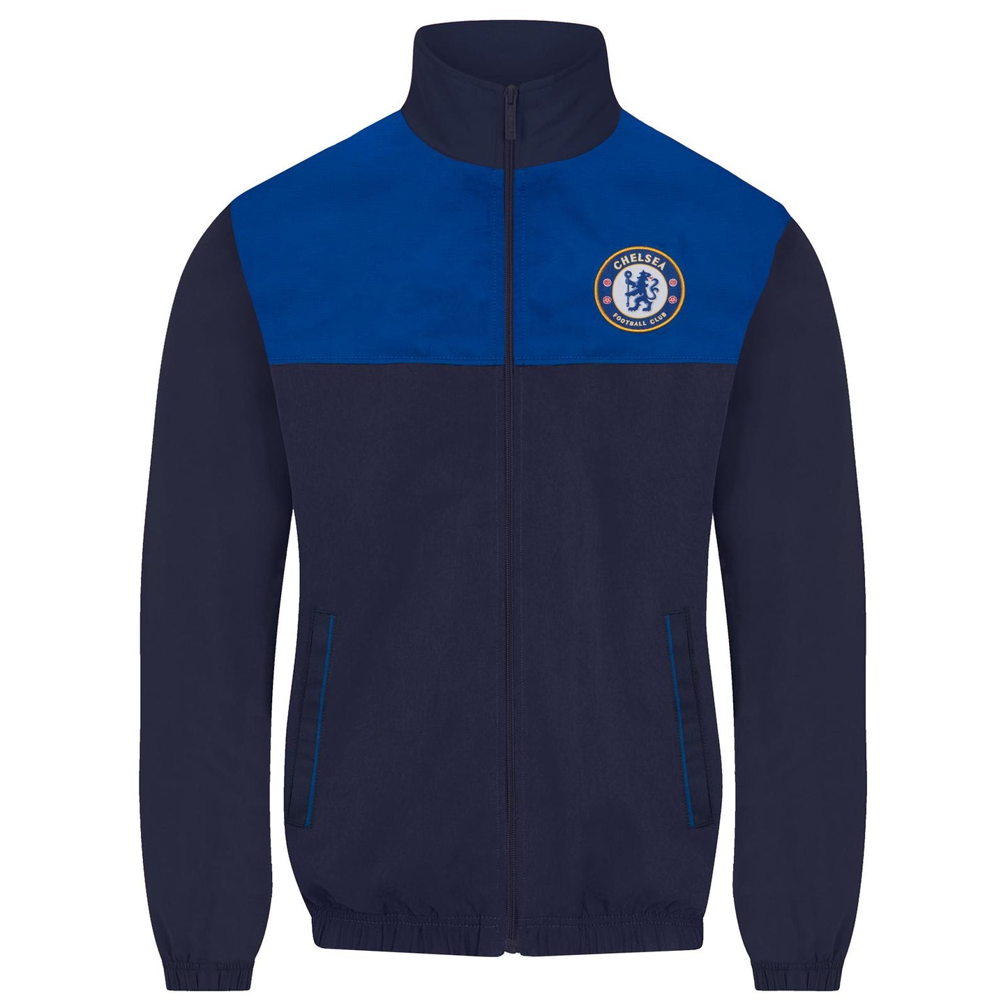 Navy Blue - Back - Chelsea FC Mens Crest Tracksuit