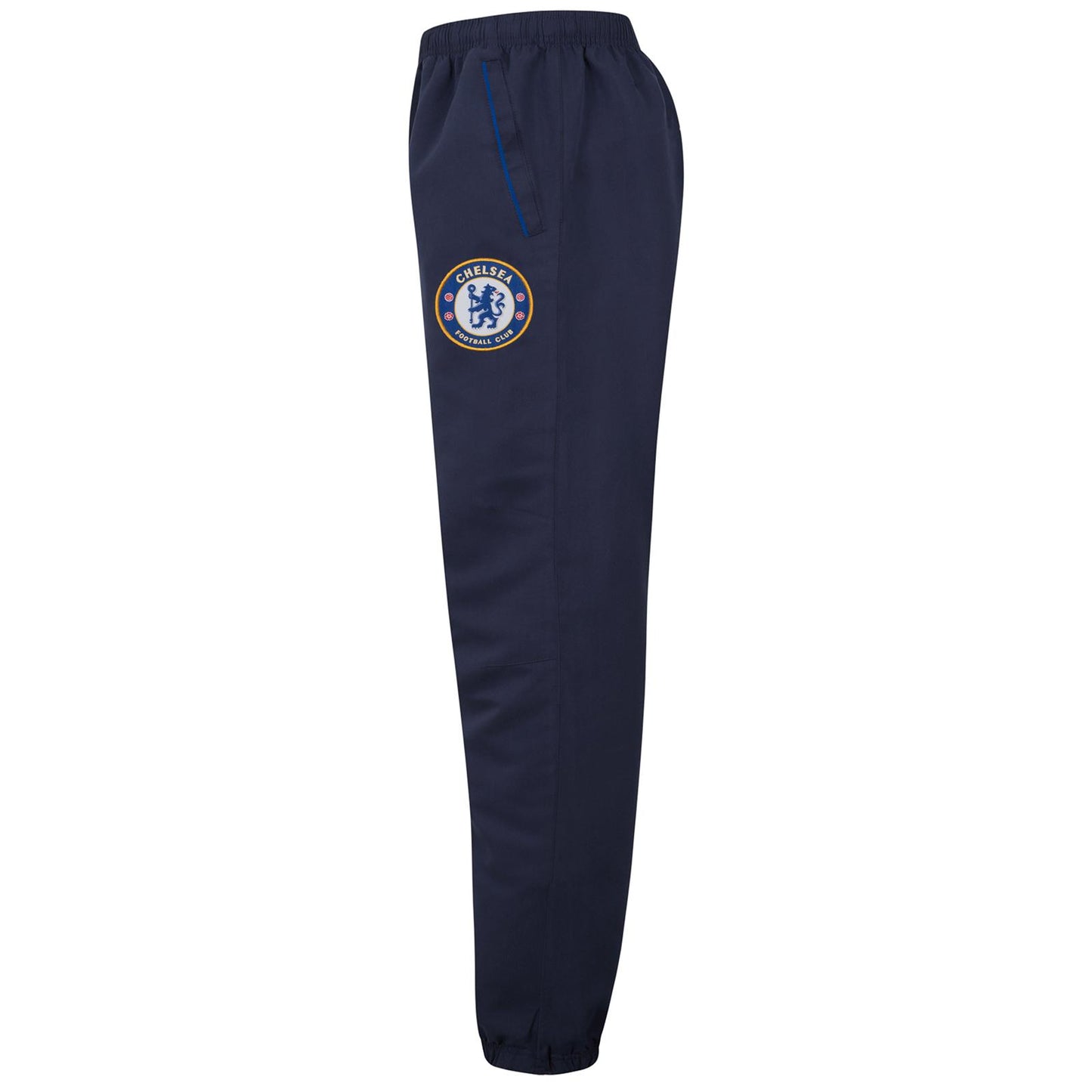 Navy Blue - Side - Chelsea FC Mens Crest Tracksuit