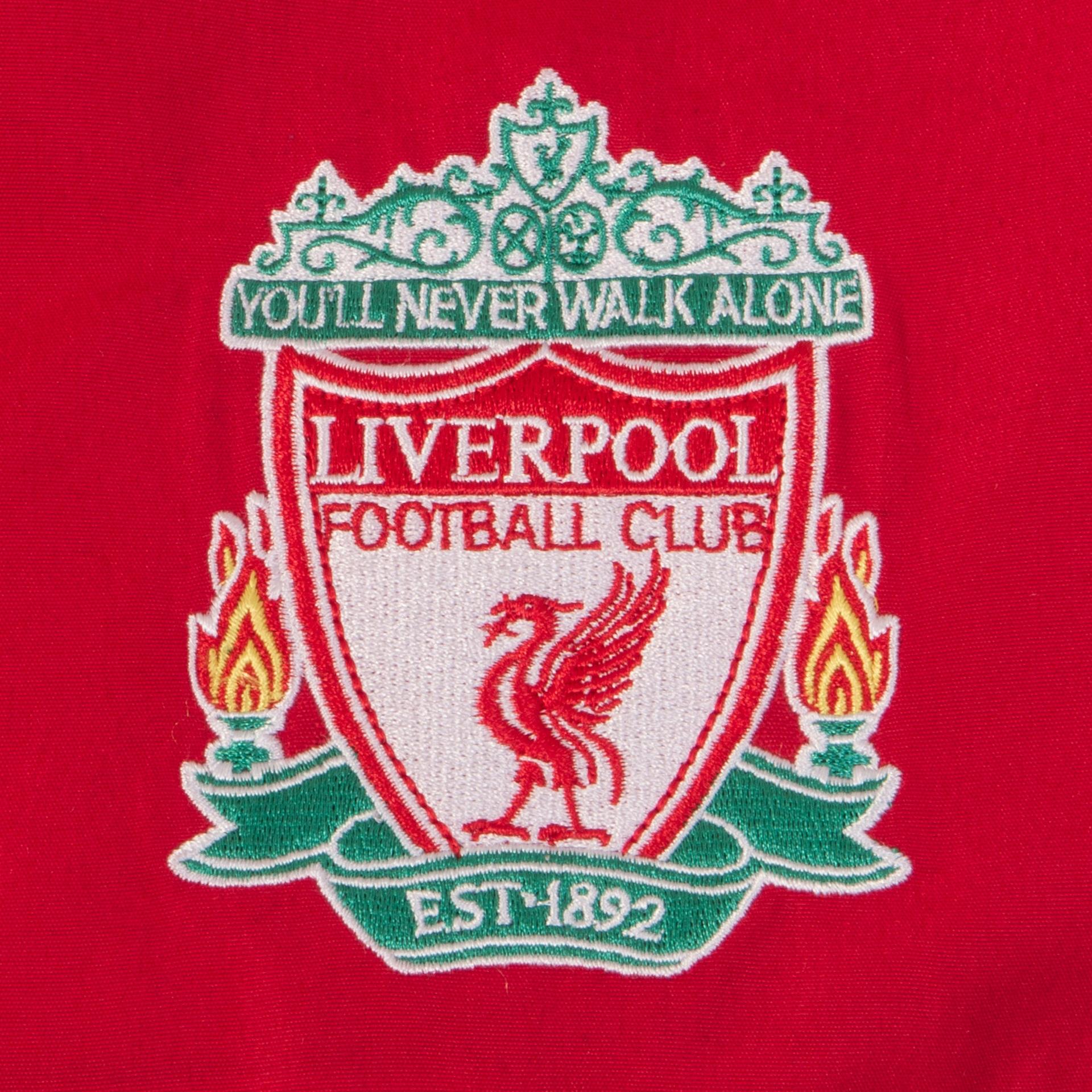 Red - Close up - Liverpool FC Mens Crest Two Tone Tracksuit