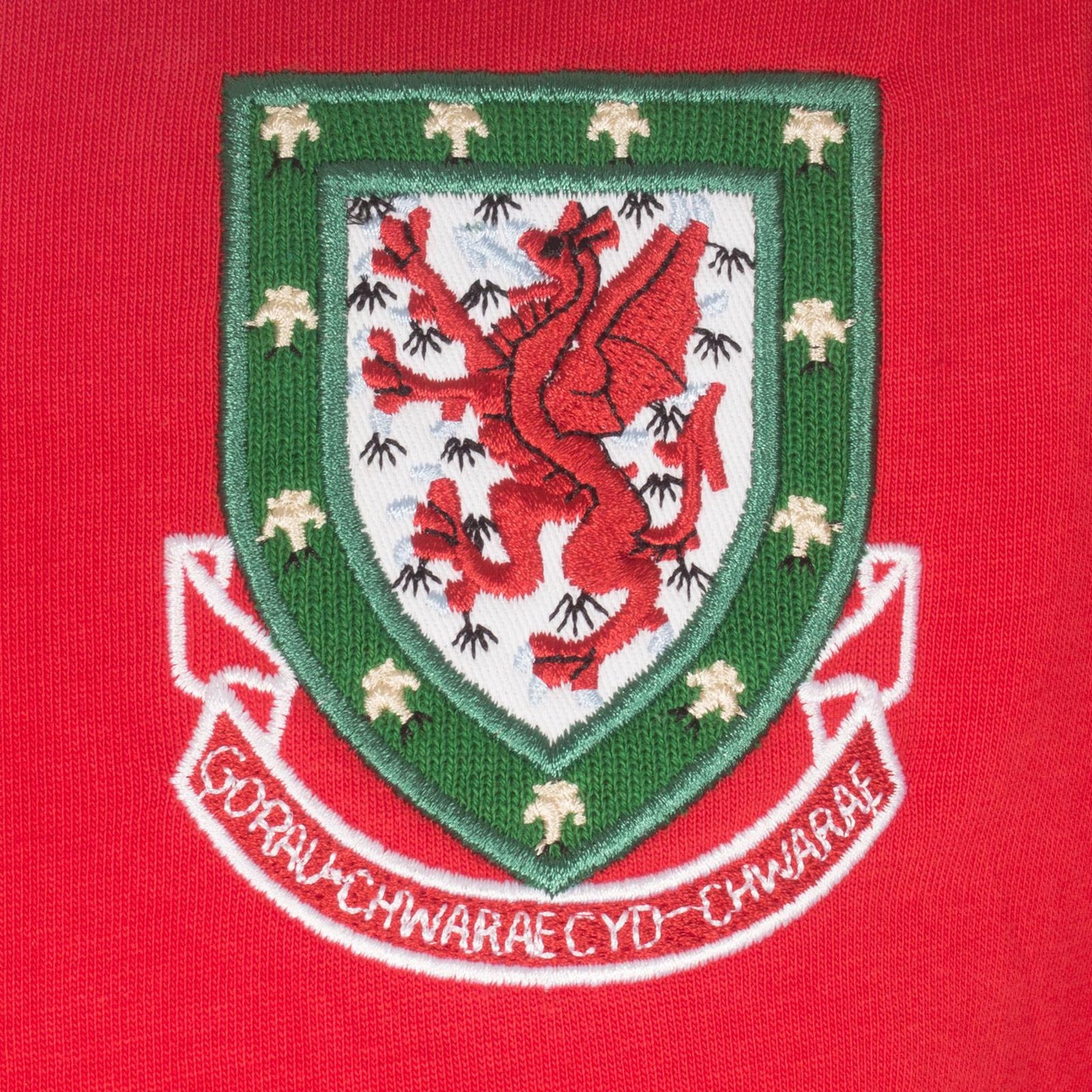 Red - Side - FA Wales Mens 1958 John Charles 9 Retro T-Shirt