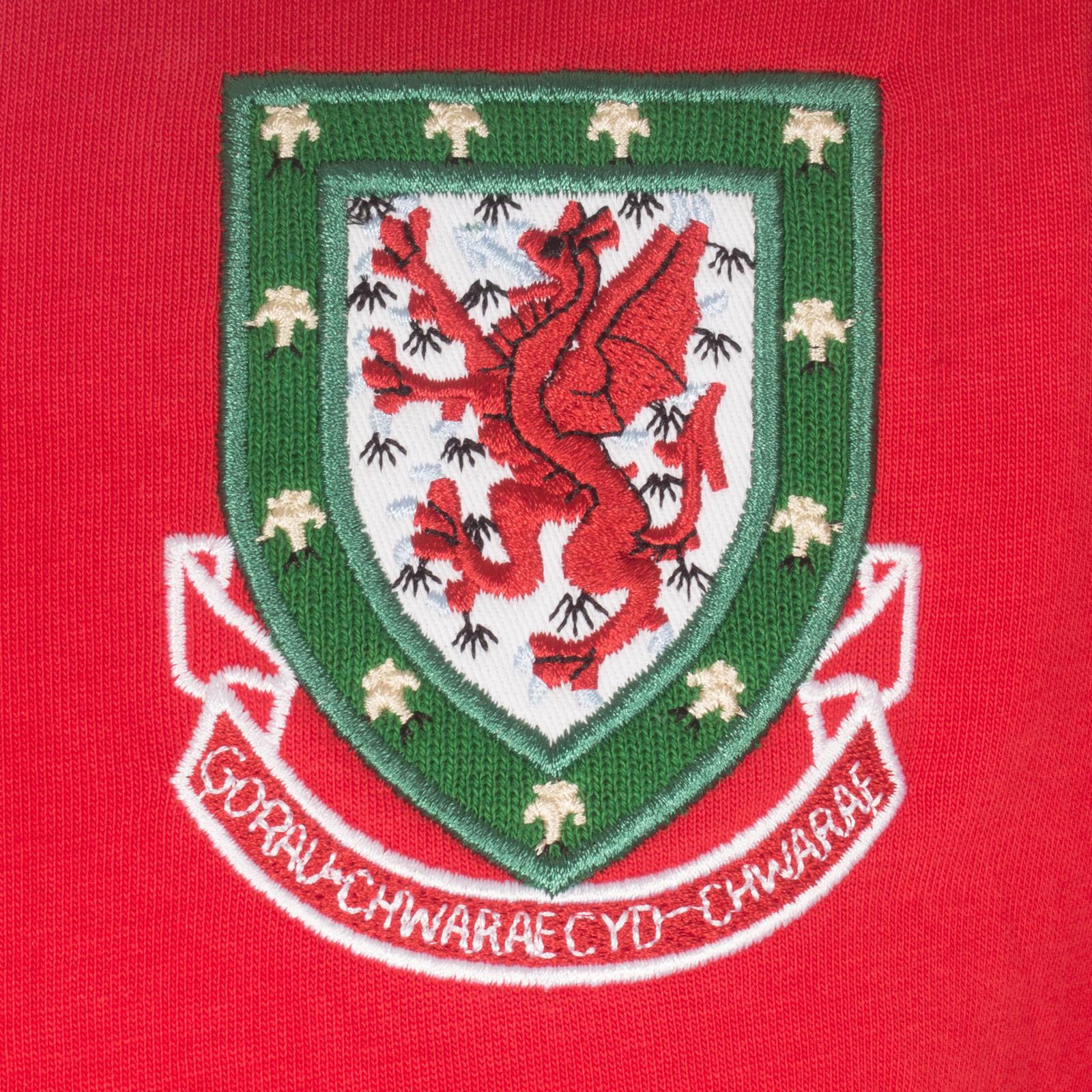 Red - Side - FA Wales Mens 1958 John Charles 9 Retro T-Shirt