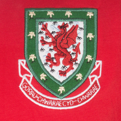 Red - Side - FA Wales Mens 1958 John Charles 9 Retro T-Shirt