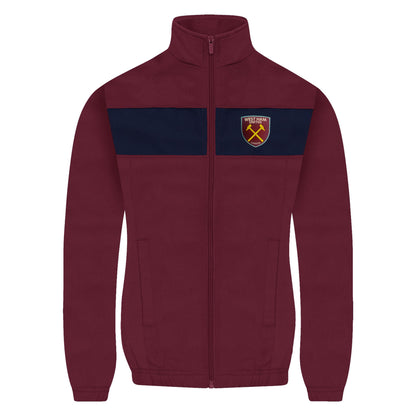 Navy-Claret - Back - West Ham United FC Boys Contrast Striped Tracksuit