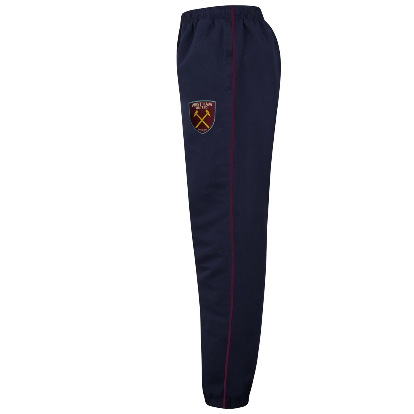 Navy-Claret - Side - West Ham United FC Boys Contrast Striped Tracksuit