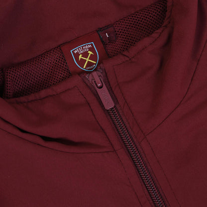 Navy Blue - Close up - West Ham United FC Mens Crest Two Tone Tracksuit