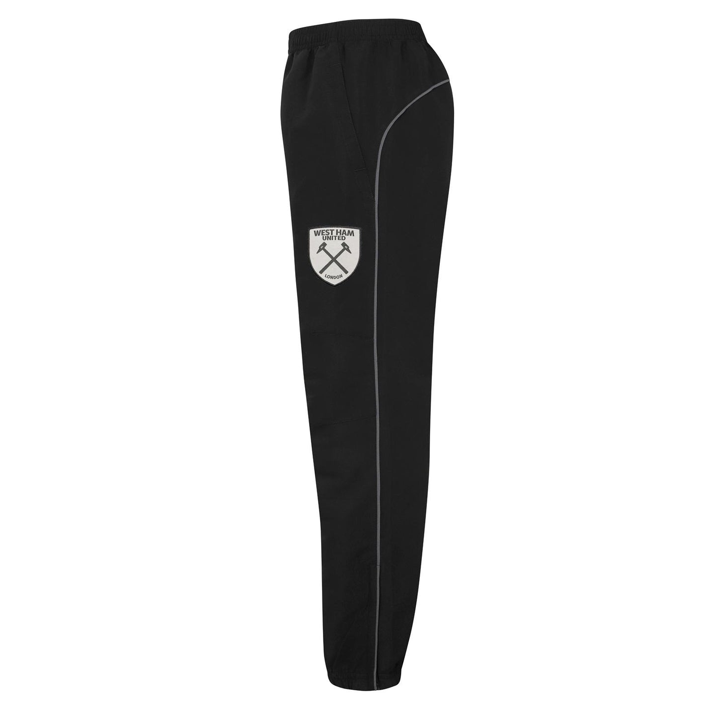 Grey - Side - West Ham United FC Mens Crest Two Tone Tracksuit