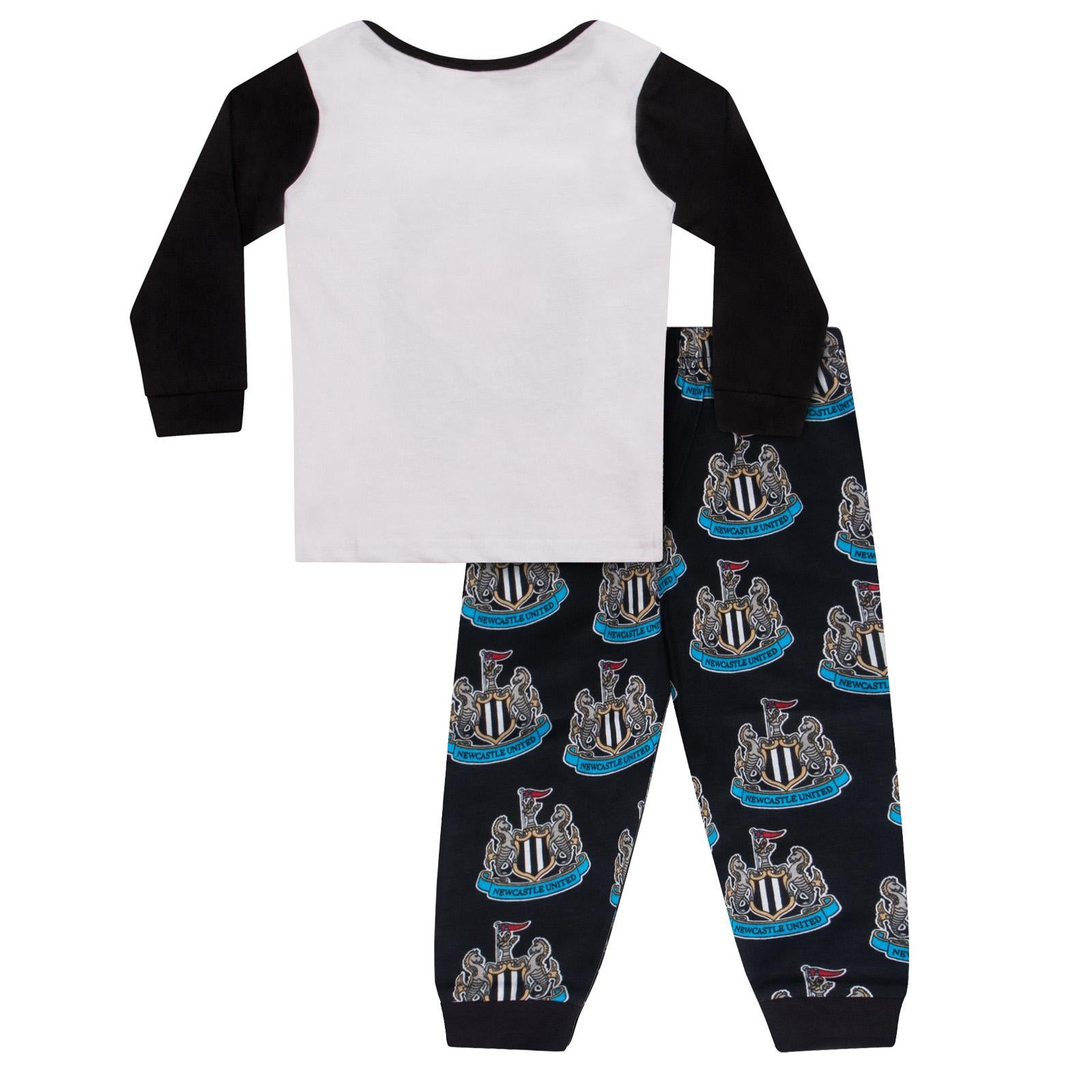 Black - Back - Newcastle United FC Baby Boys Future Captain Long Pyjama Set