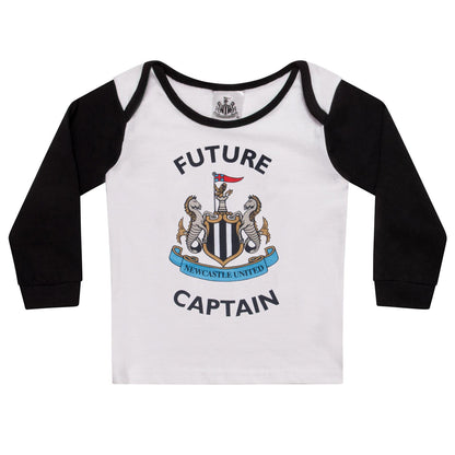 Black - Side - Newcastle United FC Baby Boys Future Captain Long Pyjama Set