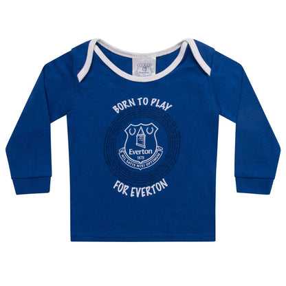 Blue - Side - Everton FC Baby Boys Born To Play Long Pyjama Set
