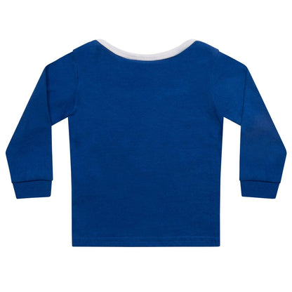 Blue - Pack Shot - Everton FC Baby Boys Born To Play Long Pyjama Set