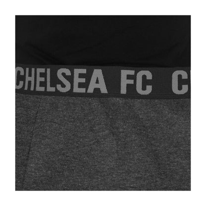 Grey - Pack Shot - Chelsea FC Mens Premium Long Pyjama Set