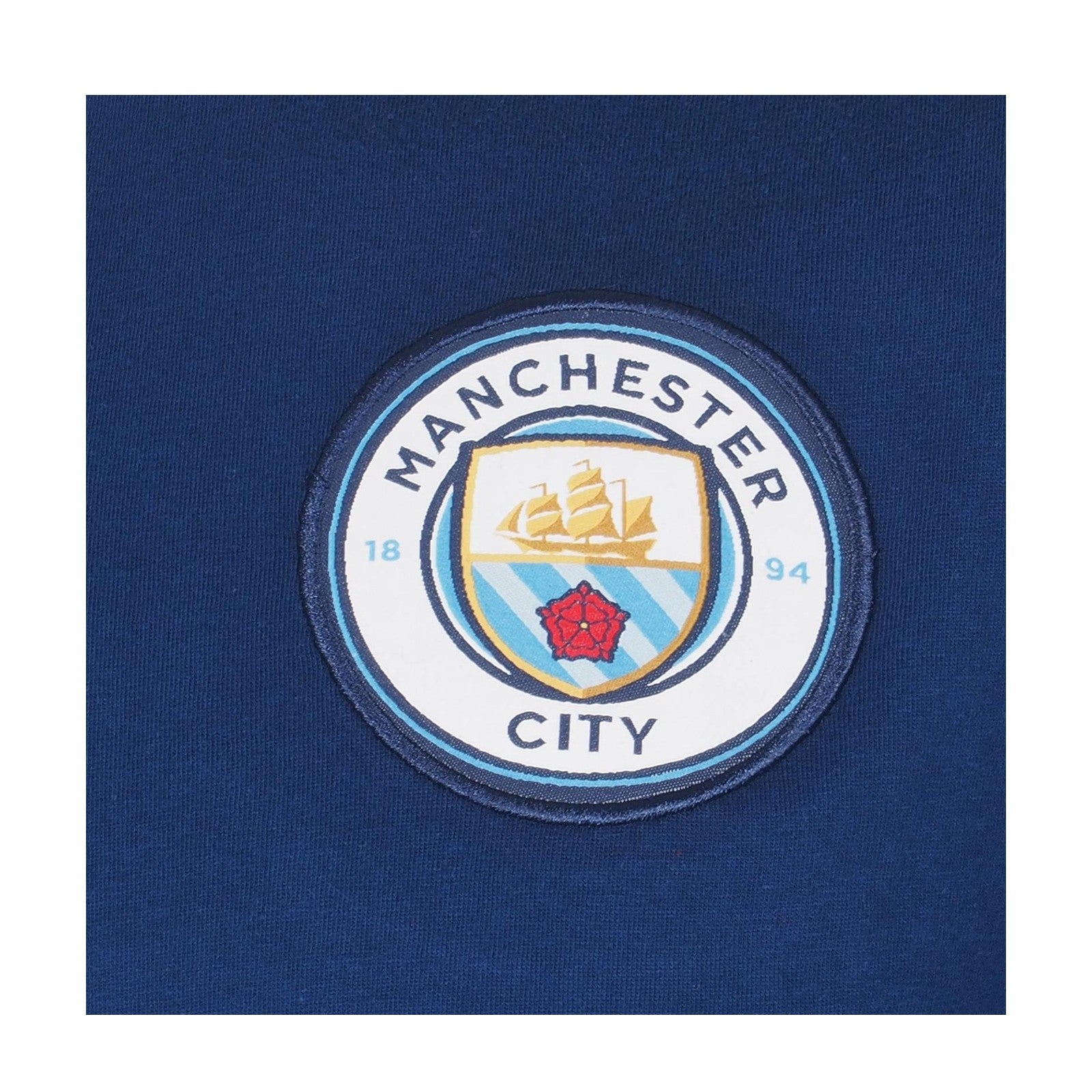 Navy Blue - Pack Shot - Manchester City FC Mens Premium Long Pyjama Set