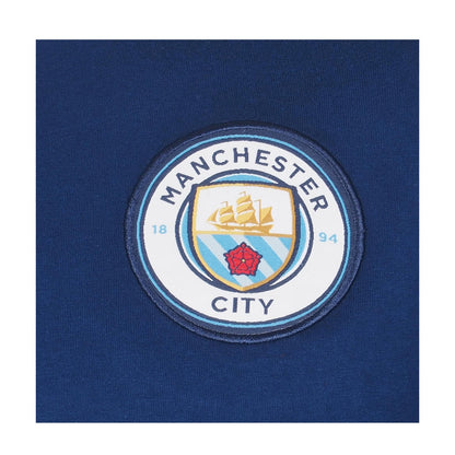 Navy Blue - Pack Shot - Manchester City FC Mens Premium Long Pyjama Set