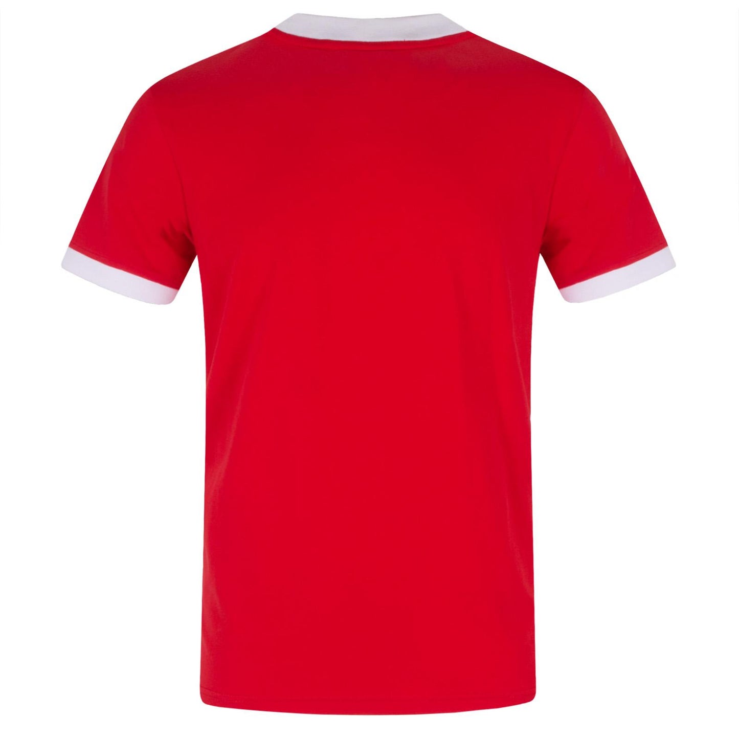 Red - Back - Fan Originals Mens United Wembley 1958 Crest Polyester V Neck T-Shirt