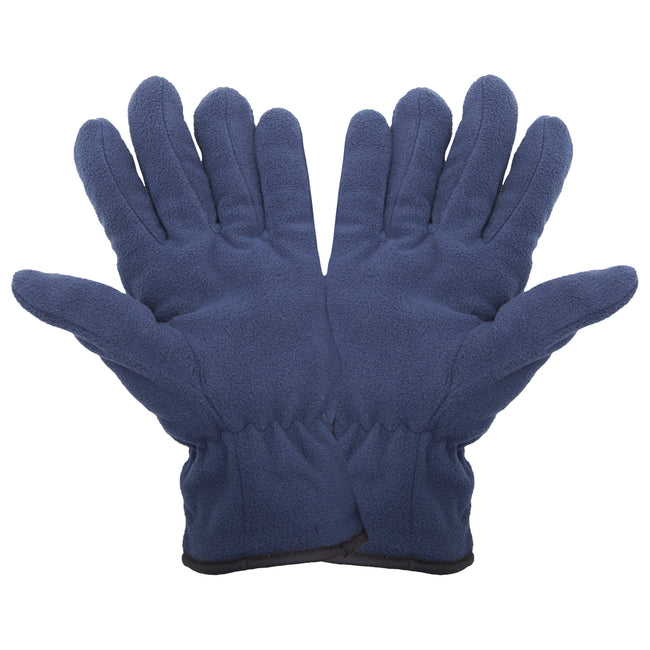 Navy - Back - FLOSO Mens Thinsulate Winter Thermal Fleece Gloves (3M 40g)