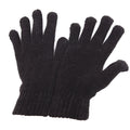 Black - Front - Ladies-Womens Chenille Winter Magic Gloves