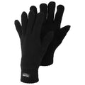 Black - Front - Mens Heatguard Thinsulate Thermal Knitted Winter Gloves