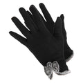 Black - Front - Handy Ladies-Womens Wool Rich Gloves