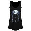 Black - Front - Requiem Collective Ladies-Womens The Bewitching Hour Floaty Tank