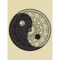 Cream - Side - Unorthodox Collective Yin Yang Mandala Tote Bag