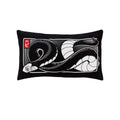 Black - Front - Unorthodox Collective Oriental Snake Rectangular Cushion