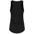 Black - Back - Grindstore Womens-Ladies Yin Yang Feathers Floaty Tank