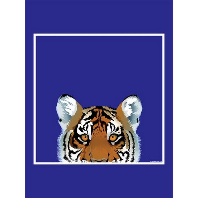 Blue - Back - Inquisitive Creatures Tiger Tote Bag