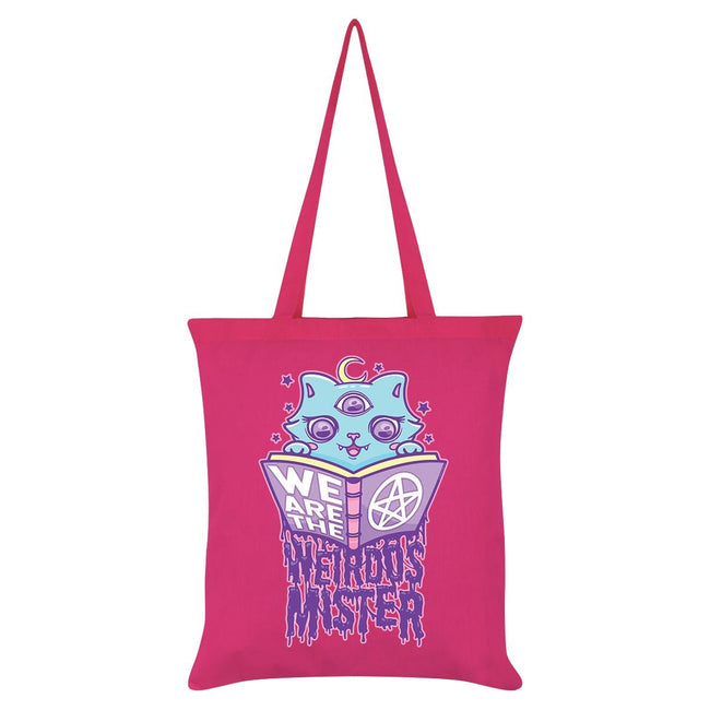Pink - Front - Grindstore We Are The Weirdos Mister Spells Tote Bag