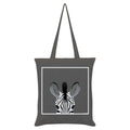 Grey - Front - Inquisitive Creatures Zebra Tote Bag